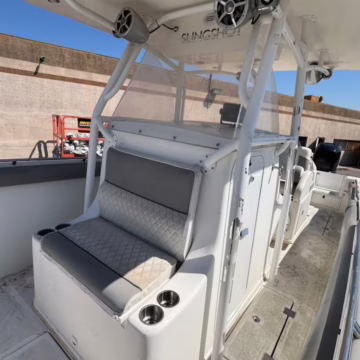 2008 Jefferson Yachts FS35 Sports Boat Twin Mercury Verado 2021 Trailer — photo 9