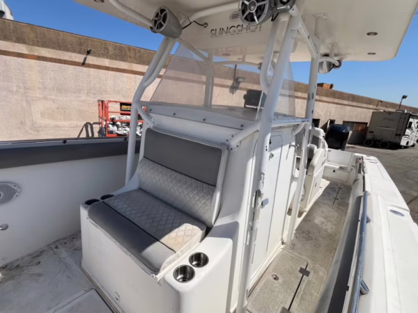 2008 Jefferson Yachts FS35 Sports Boat Twin Mercury Verado 2021 Trailer — photo 9