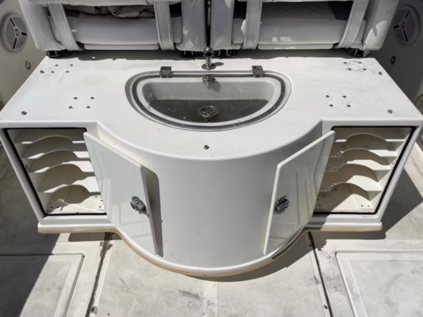 2008 Jefferson Yachts FS35 Sports Boat Twin Mercury Verado 2021 Trailer — photo 29